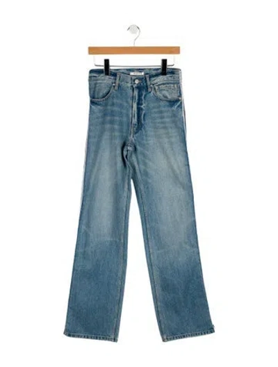 Pre-owned Gauchère Mid-rise Wide Leg Jeans In Blue