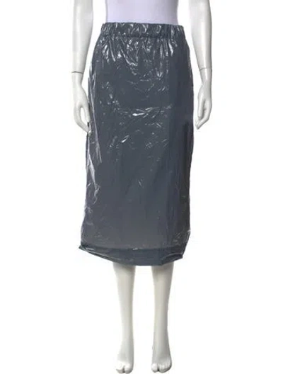 Pre-owned Gauchère Nylon Midi Length Skirt W/ Tags In Blue