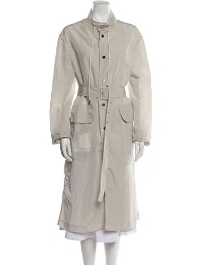 Pre-owned Gauchère Nylon Trench Coat In Neutral