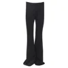 Gauchère Rihanna Virgin Wool Wide Leg Trousers In Black