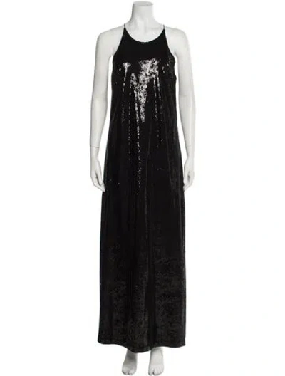 Pre-owned Gauchère Scoop Neck Long Dress W/ Tags In Black