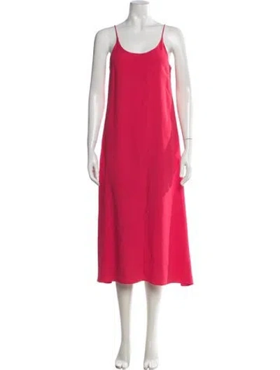 Pre-owned Gauchère Scoop Neck Midi Length Dress W/ Tags In Pink