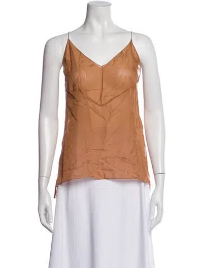 Pre-owned Gauchère Silk Pajamas W/ Tags In Orange