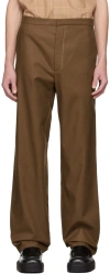 Gauchère Ssense Exclusive Brown Viet Trousers In 4200 Moka
