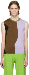 Gauchère Ssense Exclusive Multicolor Knit Tank Top In 1400 Dark Multicolor
