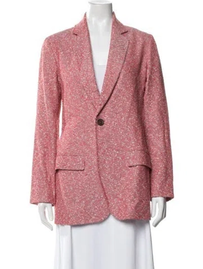 Pre-owned Gauchère Tweed Pattern Blazer In Red