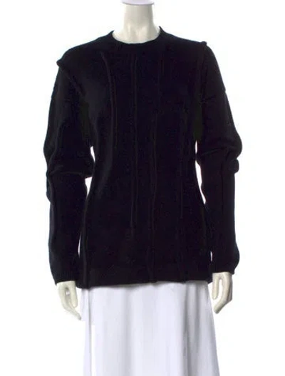 Pre-owned Gauchère Virgin Wool Crew Neck Sweater In Black