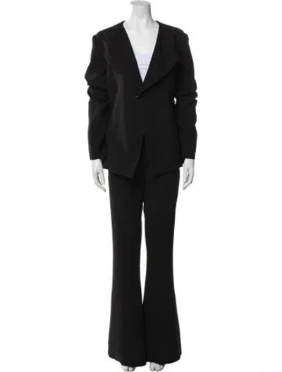 Pre-owned Gauchère Virgin Wool Pantsuit In Black
