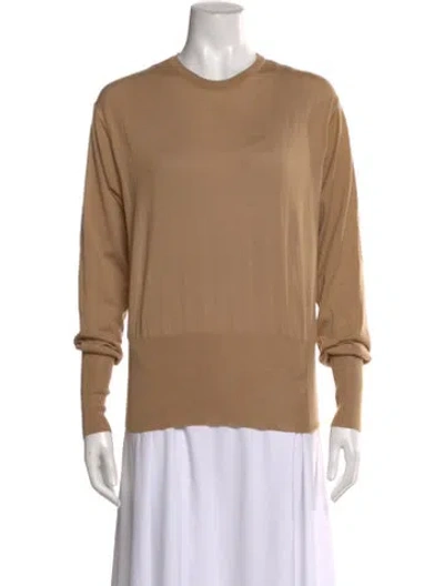 Pre-owned Gauchère Virgin Wool Scoop Neck Sweater In Brown