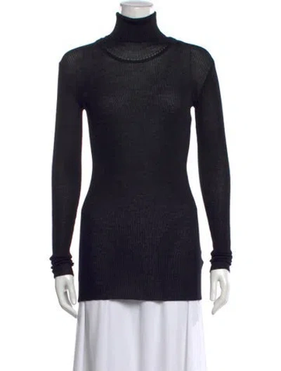 Pre-owned Gauchère Virgin Wool Turtleneck Sweater W/ Tags In Black