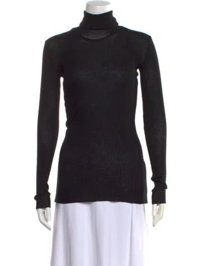 Pre-owned Gauchère Virgin Wool Turtleneck Sweater W/ Tags In Black
