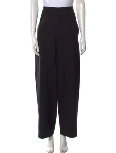 Pre-owned Gauchère Virgin Wool Wide Leg Pants In Black