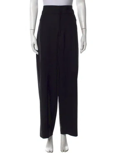Pre-owned Gauchère Virgin Wool Wide Leg Pants In Black
