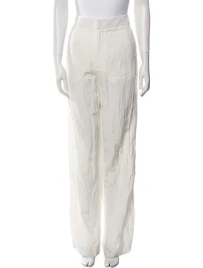 Pre-owned Gauchère Wide Leg Pants In White