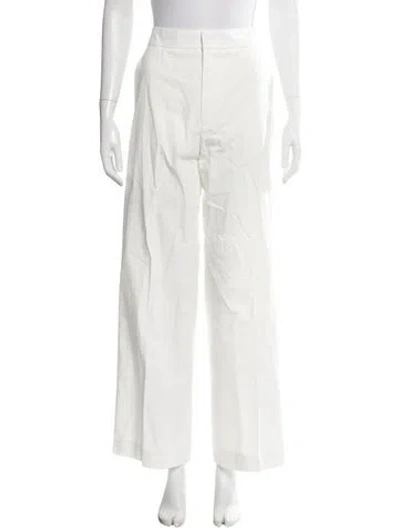 Pre-owned Gauchère Wide Leg Pants In White