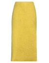 Gauchère Gauchere Woman Midi Skirt Lime Green Size 6 Mohair Wool, Wool, Nylon