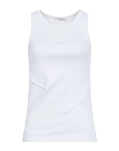 GAUCHÈRE GAUCHERE WOMAN TANK TOP WHITE SIZE M COTTON, ELASTANE