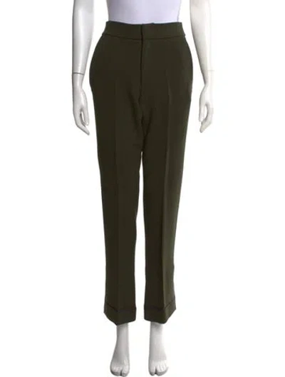 Pre-owned Gauchère Wool Straight Leg Pants In Green