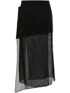 Gauchère Panelled Wool Skirt