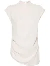 Gauchère Crepe Asymmetric Sleeveless Blouse