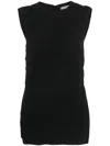 Gauchère Crinkled-finish Open-back Top