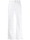 Gauchère Zip-embellished High-rise Straight-leg Jeans In White