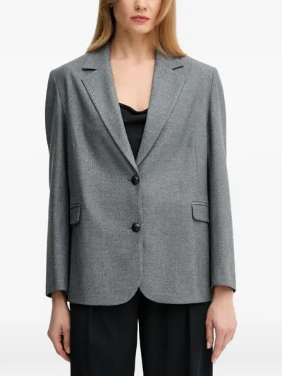 Gaudì Button-fastening Blazer In Gray