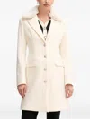 Gaudì Button-up Coat In White