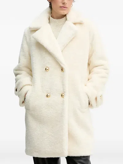 Gaudì Buttoned-cuff Coat In Neutral