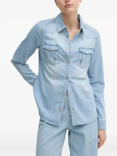 Gaudì Chest-pocket Shirt In Blue
