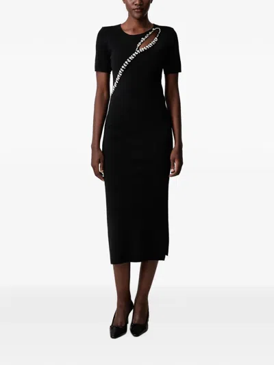 Gaudì Crystal-embellished Cut-out Midi Dress In Black