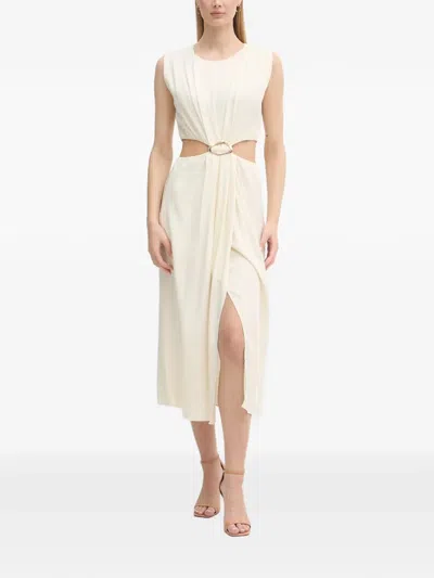 Gaudì Cut-out Hardware-detail Midi Dress In Black