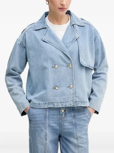 Gaudì Double-breasted Jacket In Blue