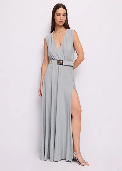 Gaudì Dress With Belt Grey In Gray