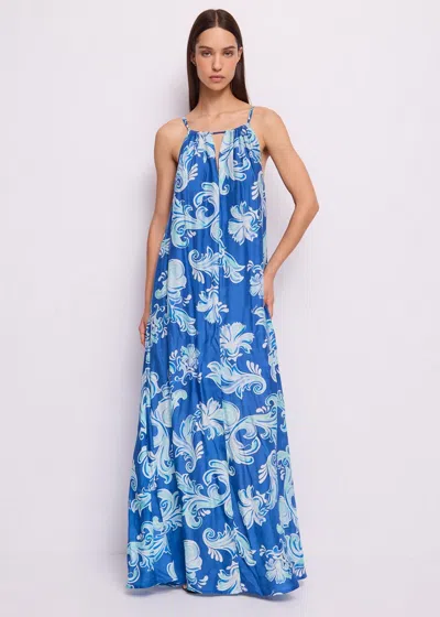 Gaudì Dress With Print Woman Blue In Animal Print