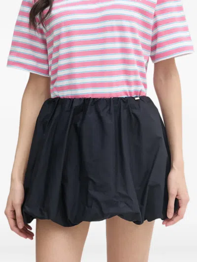 Gaudì Elasticated Bubble-hem Skirt In Blue