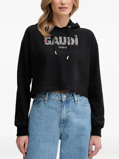 Gaudì Embellished Hoodie In Black