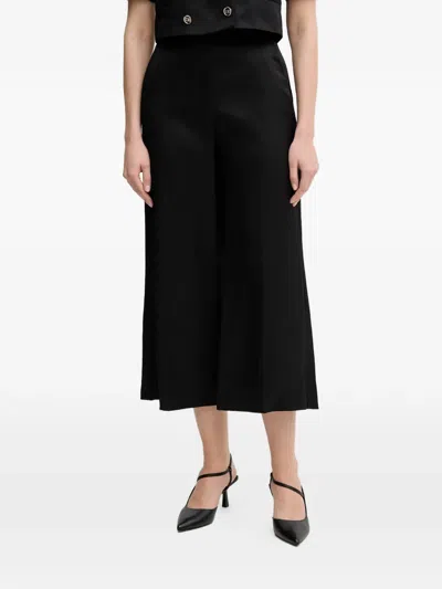 Gaudì Flared Cropped Trousers In Black