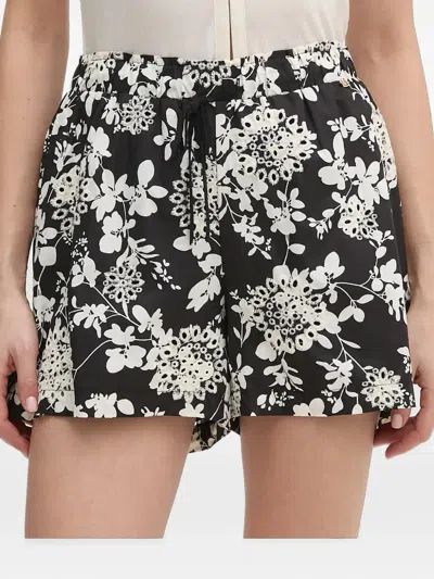 Gaudì Floral-print Shorts In Black