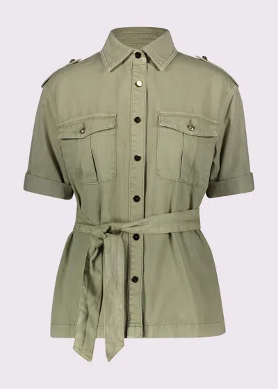 Gaudì Jacket With Belt Woman Green