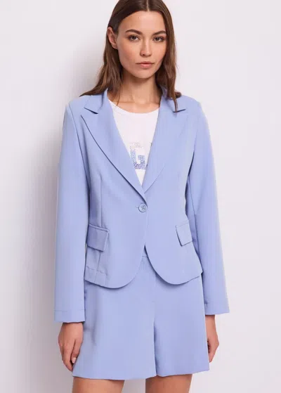 Gaudì Jacket Woman Blue In Purple