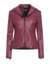 Gaudì Jeans Woman Jacket Mauve Size 6 Viscose In Red