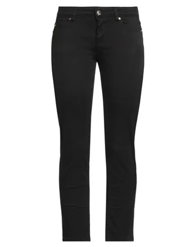 GAUDÌ GAUDÌ JEANS WOMAN JEANS BLACK SIZE 26 COTTON, ELASTANE
