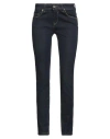 Gaudì Woman Pants Dark Purple Size 28 Cotton, Elastane In Blue