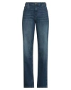 Gaudì Woman Jeans Blue Size 25w-32l Cotton, Elastomultiester, Elastane In Blue