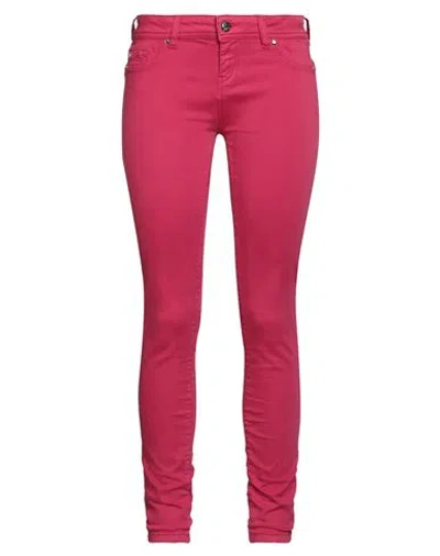 Gaudì Jeans Woman Jeans Magenta Size 27 Cotton, Elastane In Purple