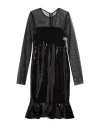Gaudì Jeans Woman Midi Dress Black Size 8 Polyester, Elastane In Black