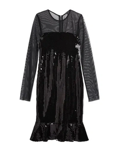 Gaudì Jeans Woman Midi Dress Black Size 8 Polyester, Elastane