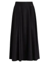 Gaudì Jeans Woman Midi Skirt Black Size 4 Polyester, Viscose, Elastane In Black