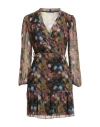 Gaudì Jeans Woman Mini Dress Black Size 2 Polyester In Multi